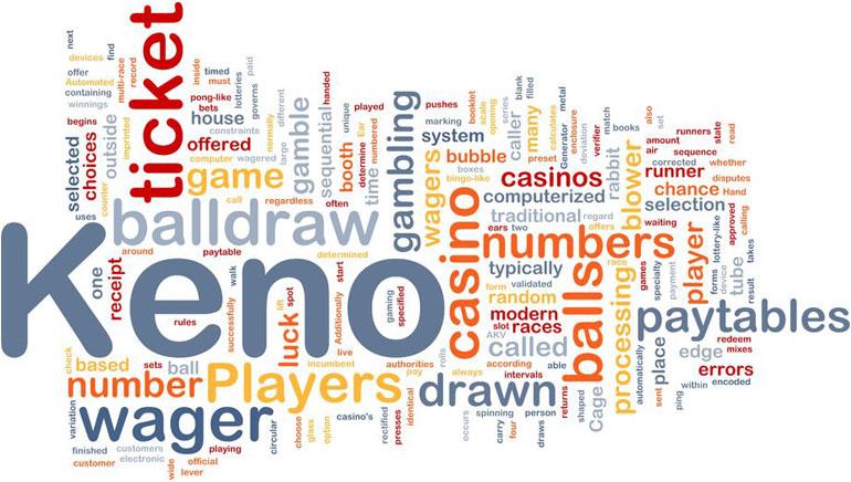 Keno, ticket, number, wager and Casino