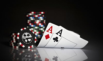 casino chips and cards